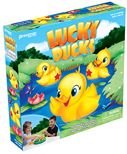 Pressman Lucky Ducks -- The Memory And Matching Game That Moves, 5''
