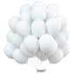 PartyWoo 10 Inch Matte White Latex Balloons, 100 pcs - Perfect for Party Decorations, Wedding, and Baby Showers, White-Y13