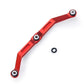 RCLIONS Aluminum Steering Link for 1/18th TRX4M RC Crawler Car Upgrades (Red)