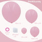 Pastel Pink Balloons In Different Sizes 5 10 12 18Inch-134Pcs Pastel Pink Balloons For Garland Arch