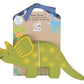 Tikiri My First Dino Baby Triceratops Natural Rubber Toy (Green)