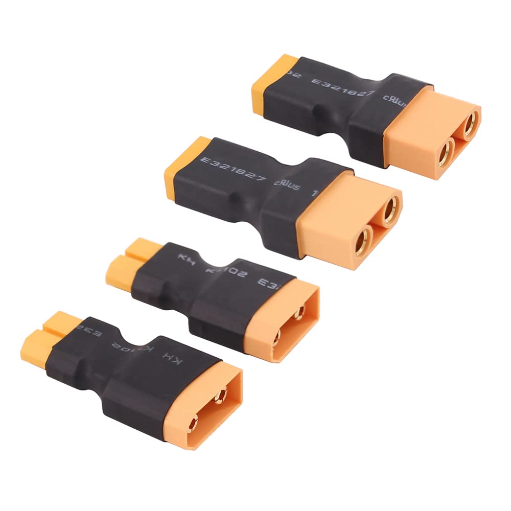 Olirc 4Pcs Xt90 To Xt60 Male Female Rc Connector Adapter(C165-4)
