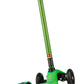 Micro Maxi Deluxe Scooter - 3-Wheeled, Lean-to-Steer, Green, Kids, Model MMD022, Swiss-Designed, Ages 5-12