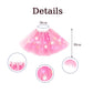 Bybyseno Girl Tutu Skirt, Light Up Led Ballet Tutu Skirt 2-6 Years Fluffy Ballet Dress Up Costume For Kids Party 3-Layer Multico