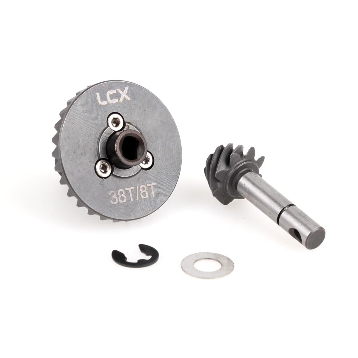 LCX Racing 1/10th RC Crawler Car Heavy Duty AR44 Bevel Gear Set 30T/8T for Axial SCX10 II 90046 90047 SCX10 III Capra UTB, Upgra