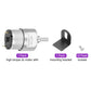 DMiotech Micro DC 12V 200RPM Geared Motor with Bracket Gear Reduction Motors 37mm Diameter Gearbox Micro Speed Reduction for RC