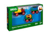 BRIO World Motorized Action Train Set - Battery Operated with Coal Wagon & Cement Mixer - Small - Multi - Model 33319