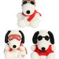 Aurora 3 Piece Peanuts Palm Pals Snoopy Bundle, Kissing Bandit, Joe Cool And Flying Ace, 5 Inch