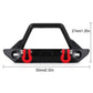 INJORA RC Front Bumper 1/24 Metal Bumper with Lights for SCX24 Wrangler Gladiator(B)