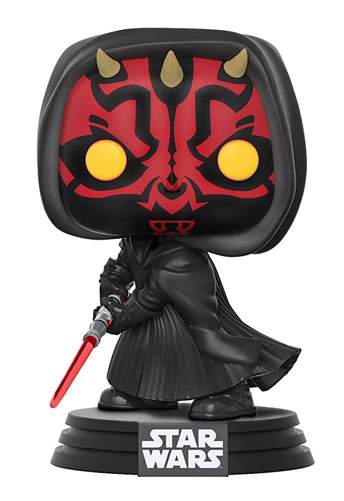 STAR WARS Funko Pop Darth Maul Exclusive Figure - Multicolor, Plastic, Model FU37667, Galactic Convention Edition