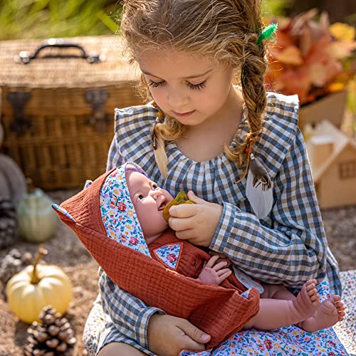Jc Toys - La Newborn Nature Collection| 15.5'' Soft Body Baby Doll And Accessories | Designed By Berenguer Made In Spain | Ages