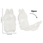 2PCS Protective Case for LABUBU, Clear Figure Display Bag with Keychain, Plastic Protective Cover, Storage Transparent PVC Bag H