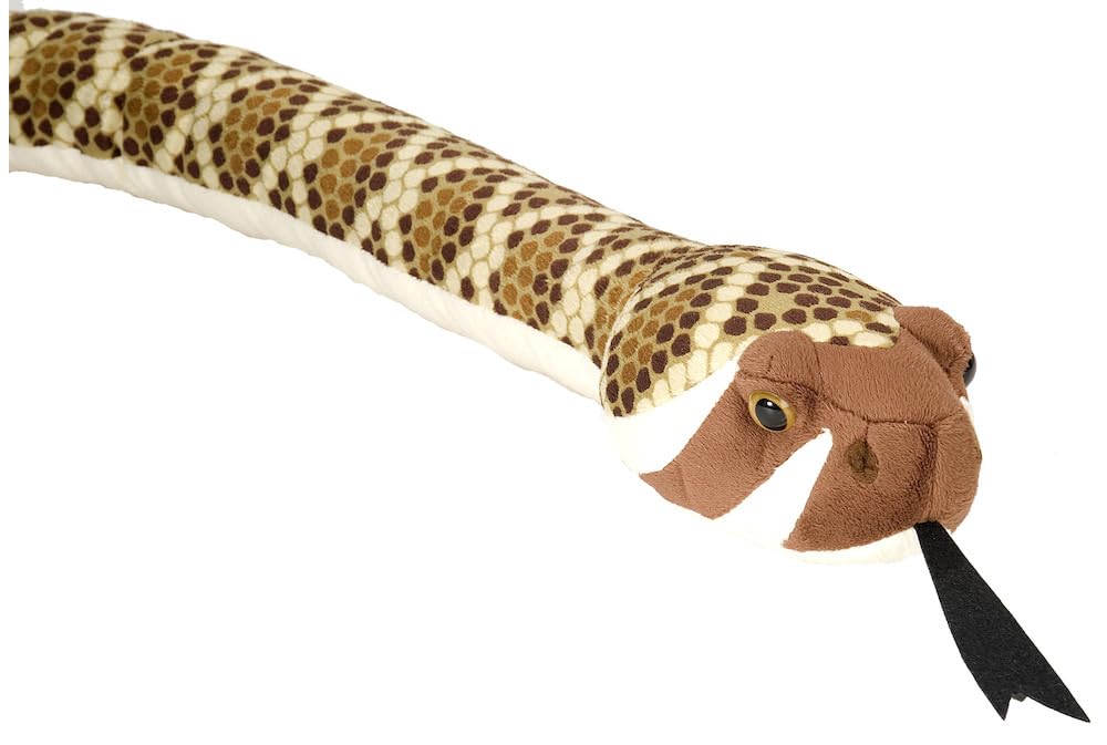 Wild Republic Snake Plush, Stuffed Animal, Plush Toy, Gifts For Kids, Western Diamondback 70'