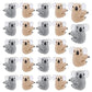Haakong 24pcs Koala Clip Koala Pencil Buddy Koala Clip On Koala Pencil Topper Animal Hungers Clip-On Critter Animal Koala Birthd