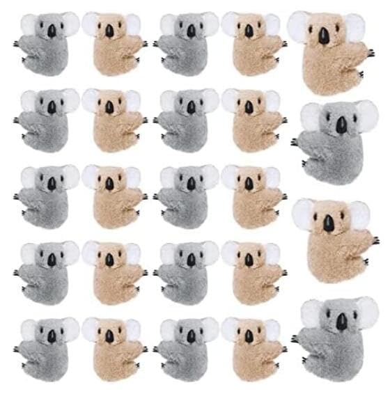 Haakong 24pcs Koala Clip Koala Pencil Buddy Koala Clip On Koala Pencil Topper Animal Hungers Clip-On Critter Animal Koala Birthd