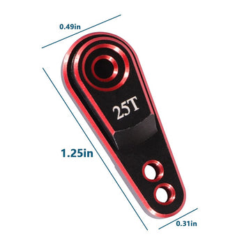 WEISHUJI 25T Servo Horn Steering Arm, Servo Horn 25T Steering Arm, Aluminum 25T Servo Horn Steering Arm for Traxxas TRX4 Axial S