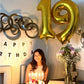 40 Inch Big Gold 9 Balloon Number, Jumbo Giant Happy 9Th 19 29 39 49 99 Birthday Party Decorations, Large Nine Mylar Foil Annive