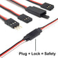 30 Sets Servo Connector Male Female Plug Crimp Pin Cable Kit Compatible with Futaba JR Hitec Spektrum RC Connectors (Without Cri
