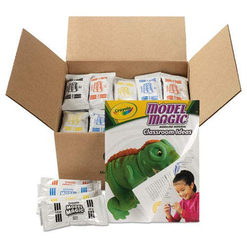Crayola : Model Magic Self-Hardening Modeling Compound, 75 1oz Pouches, Four Colors -:- Sold as 1 CT