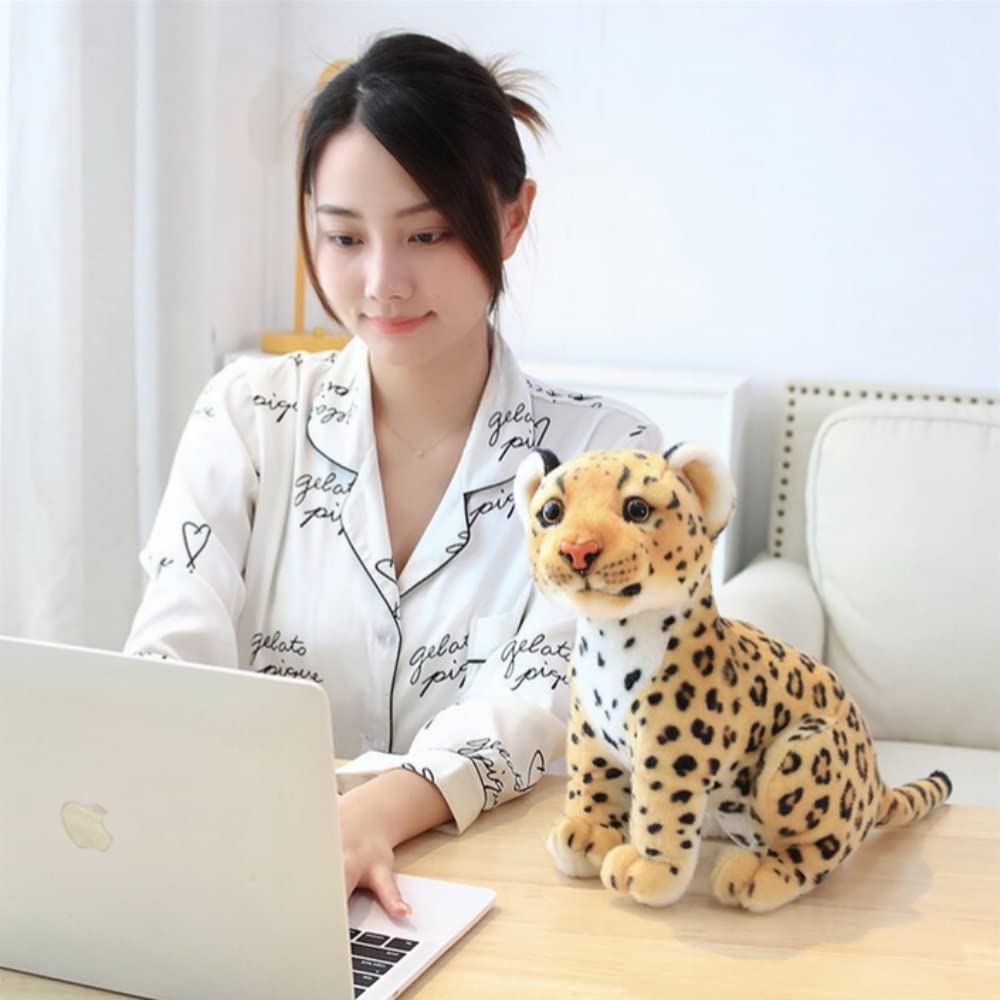 Natureman 9Inches Cheetah Plush Toy,Cute & Lifelike Cheetah Stuffed Animals Plush Toy,Gifts For Boys And Girls (Brown)