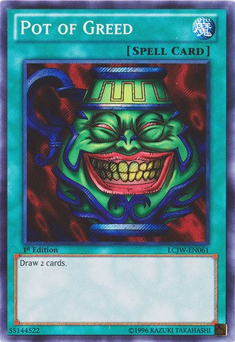 Yu-Gi-Oh! - Pot Of Greed (Lcjw-En061) - Legendary Collection 4: Joey 'S World - 1St Edition - Secret Rare