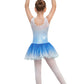 Eqsjiu Blue Gymnastics Dresses For Girls Dance Dresses Size 5-6 6-7 Years Old Diamond Snowflake Gradient Primary Student Ballet