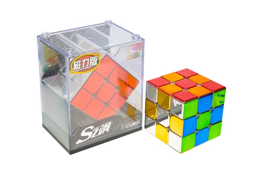 Cuberspeed Cyclone Boys Metallic 3X3 Magnetic Stickerless Magic Cube Puzzle Toys Cyclone Boys Metallic 3X3 M Speed Cube Magnetic Version