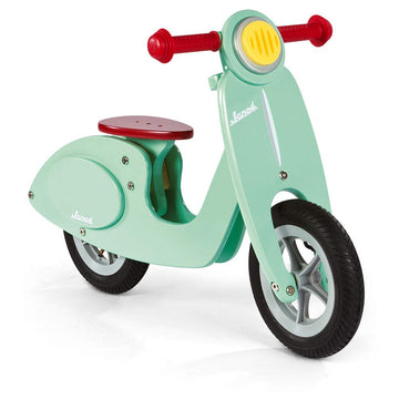 Janod Scooter Mint Balance Bike Ride On, Mint 30.31' X 13.19' X 20.08'
