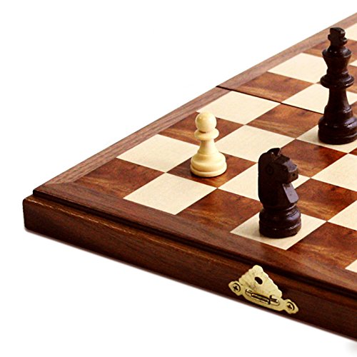 We Games Magnetic Chess Set, Folding Wooden Chess Board, Travel Chess Set, Chess Sets For Adults, Beautiful Portable Chess Set,