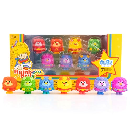 The Loyal Subjects Rainbow Brite Limited Edition 7-Pack Sprite Collector Set - 1.25" Cheebee Micro Figures, Multicolored, Model CHBMRBSDCC01