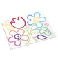 Melissa & Doug Rainbow Cord Picture & Pattern Maker Draw with Cords - 39 Cords, 6 Double-Sided Cards to Trace