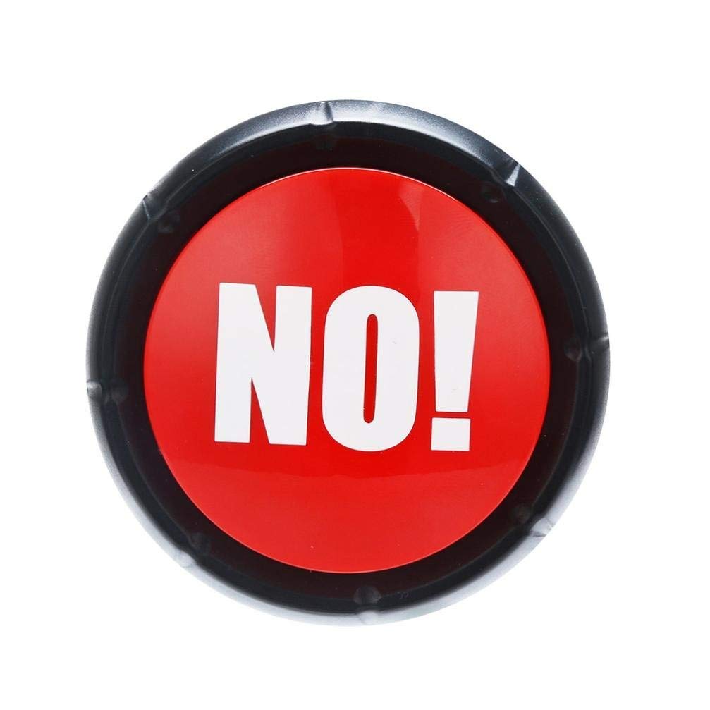 Joffreg NO Sound Button - Medium Red Plastic Mute Device