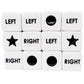 Left Right Center Dice Only 12 Dices Left Right Center Dice Game Prime Dice Only( six Sided ,16mm Standard Size, Easy to Grip)