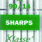 Klasse Sewing Sharps Machine Needles, Size 90, 5 Pack