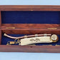 Hampton Nautical Solid Brass/Copper Boatswain (Bosun) Whistle With Rosewood Box, 6', Brass