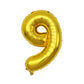 Party Decorz 9 Number Golden Foil Balloon/Nine Number Golden Big Size Foil Balloon (32 Inch,1pcs) For Birthday,Anniversary, Surp