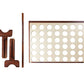 Monoprice Giant Four-In-A-Row - For Tailgating, Bbqs, Camping, Outdoor Events, And Much More - Pure Outdoor Collection, Wood, 34 X 26 X 4.25 Inches