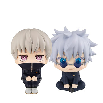 Puruuige 2Pcs Inumaki Toge Figures Anime Q Version Inumaki Toge Figurine 3.93'' Look Up Pose Model Statue Pvc Cute Cake Topper D