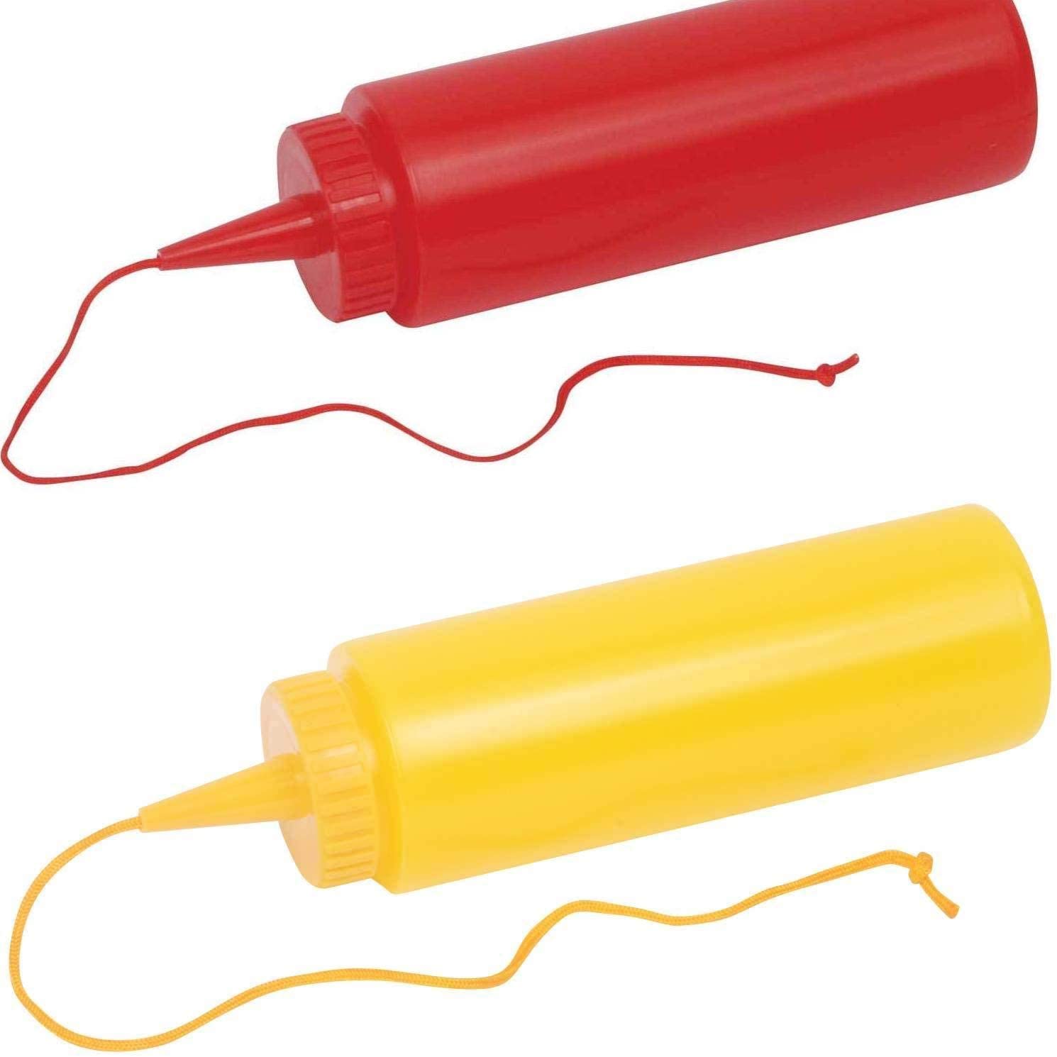 Combo-Fake Squirt Mustard And Ketchup Bottle Prank Gag Set By Bwacky