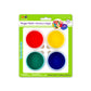 Krafty Kids Washable Primary Fingerpaint Tubs, 80g, 4-Piece