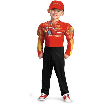 Lightning Mcqueen Classic Muscle Costume - Small (4-6)