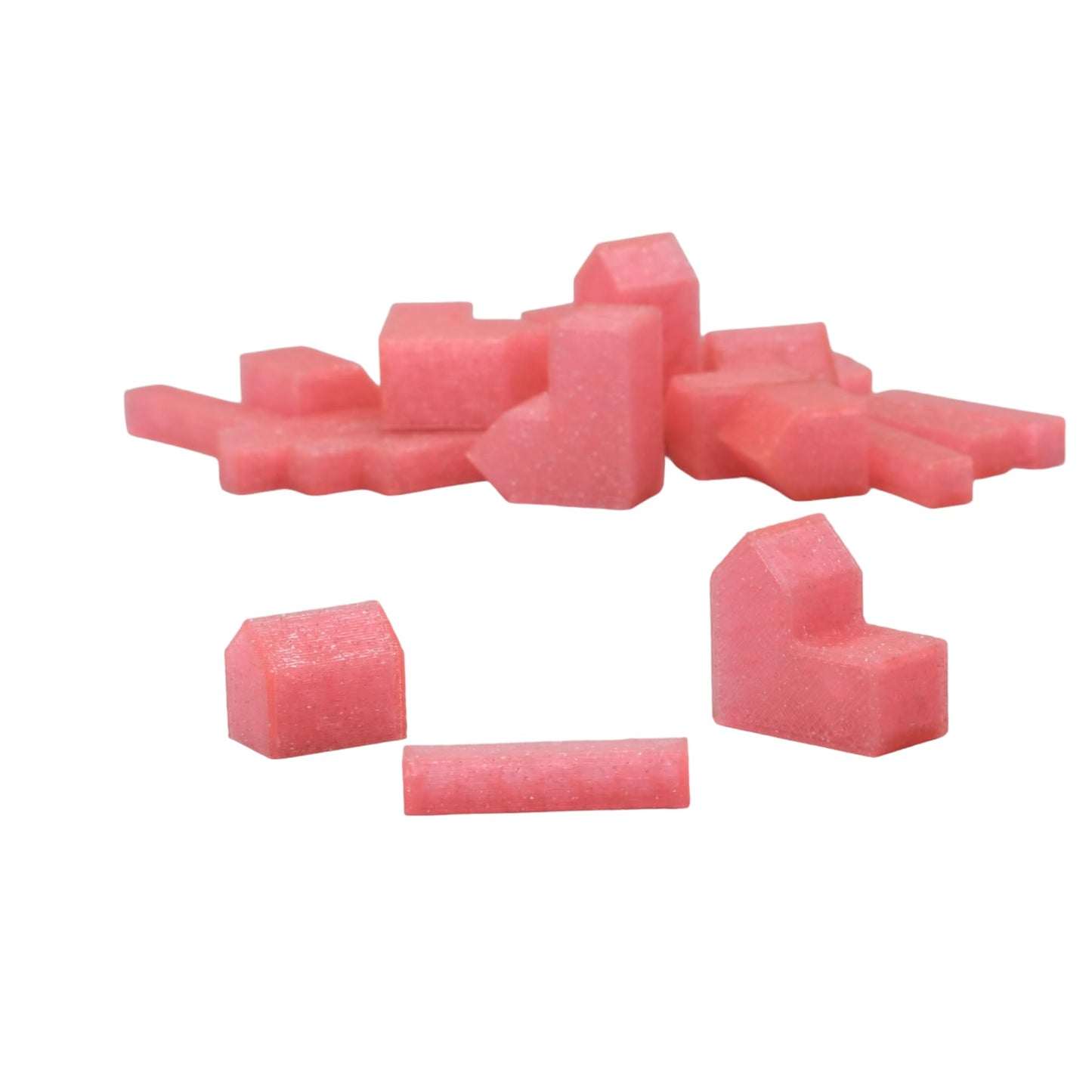 Bkprint3D Replacement Pieces For Catan Board Game | Settlers Pieces | 82 Colors | Base Set | (77_Twinkle_Pink)