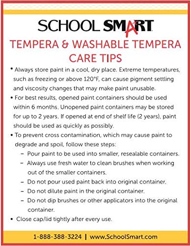 School Smart Washable Tempera Paint, Gallon, Pink