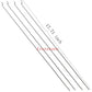 Ltvystore 20Pcs 304 Stainless Steel 1.2 x 450mm Z Push Rods Parts &20Pcs Nylon Control Horns 21x10 mm Compatible for RC Airplane