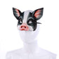Hosfairy 1Pcs Half Face Animal Mask Pig Mask Horror Pig Mask for Halloween Costume Party Cosplay Props (Black Pig Mask)