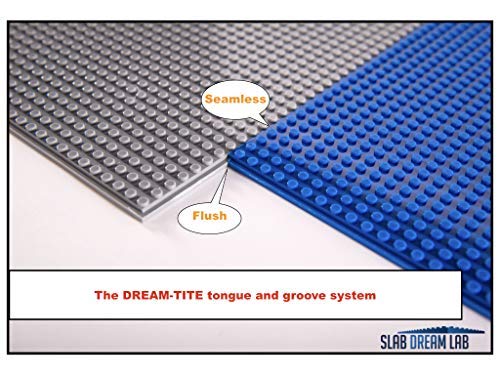 Slabdreamlab 12''X12'' Slab Lite Baseplate For All Major Building Bricks And Blocks (Sand, 4-Pack)