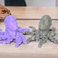 3D Printed Rocktopus, The Rock, Articulated Fidget, Octopus, Stress Relief Toy, Fidget Box, ADHD Toy, Anxiety Relief Aid (Black)