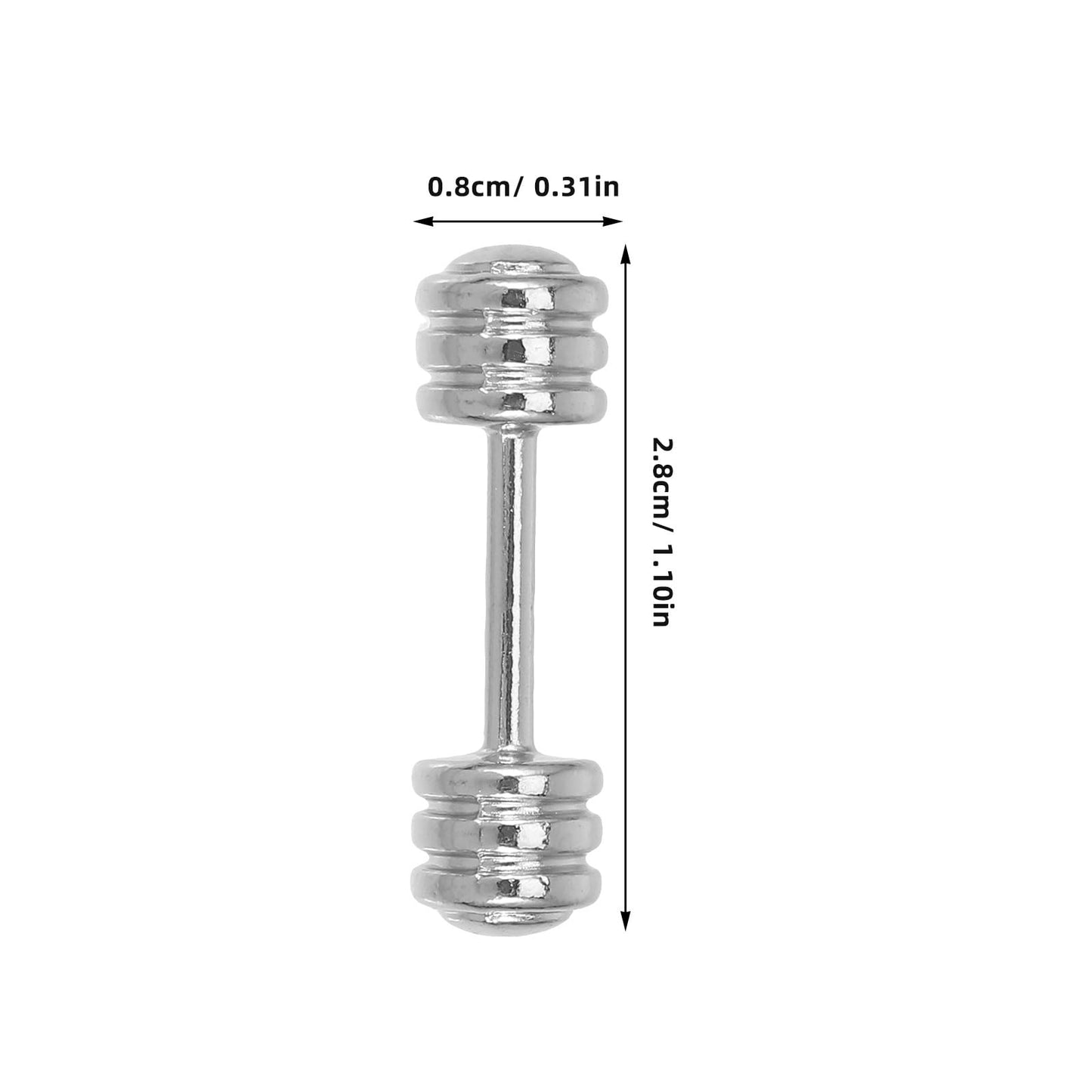 5PCS Miniature Dumbbells 1:12 Miniature Gym Equipment Dollhouse Tiny Dumbbell Toys for Doll House Decoration - 1.1Inch