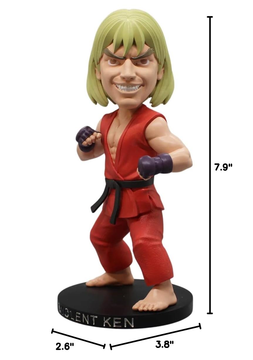 Icon Heroes Street Fighter: Violent Ken Polystone Bobblehead