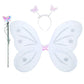 Ak Anolihk Nylon Fairy Butterfly Wings Costume For Baby Girl (Fba White Wings)